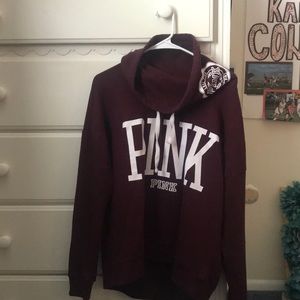 PINK big neck hoodie